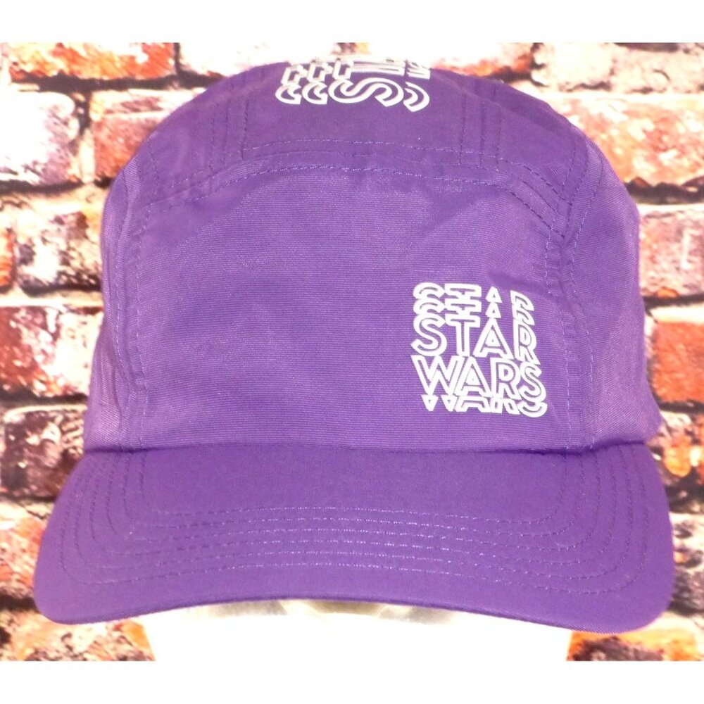 Disney Star Wars Purple Nylon Adjustable‎ Strapback Hat With Bold Logo Graphics